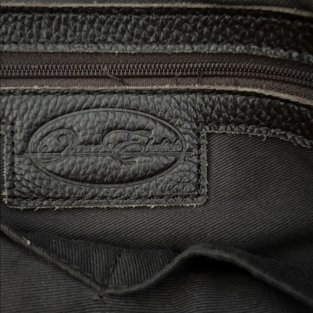 Onna Ehrlich Pebbled Leather Tote | Chocolate Brown Work Bag | Quiet Luxury - Picture 10 of 15